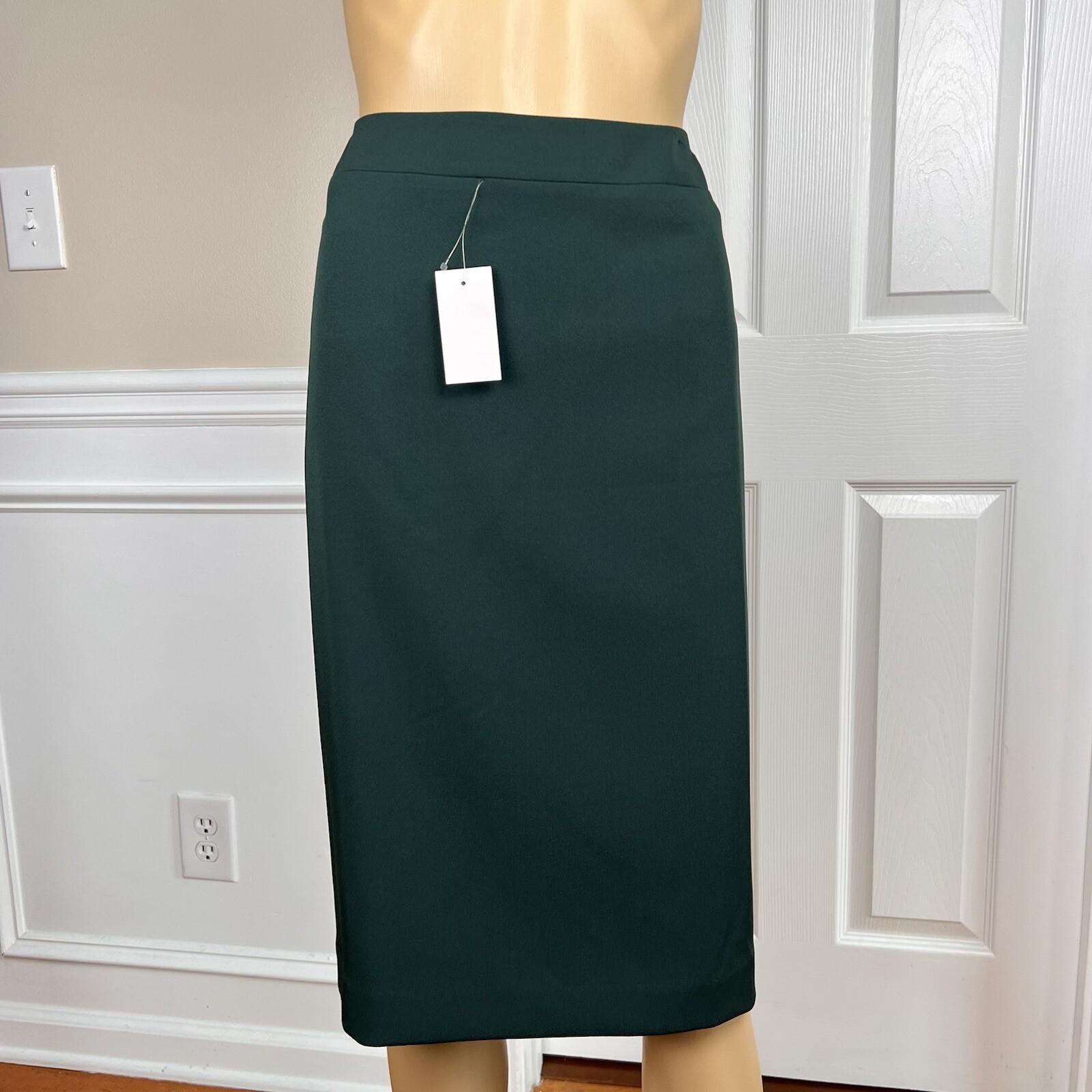John Meyer Polyester Spandex Skirt Suit 16W Green 2Piece Shawl Collar Belted New