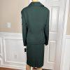 John Meyer Polyester Spandex Skirt Suit 16W Green 2Piece Shawl Collar Belted New