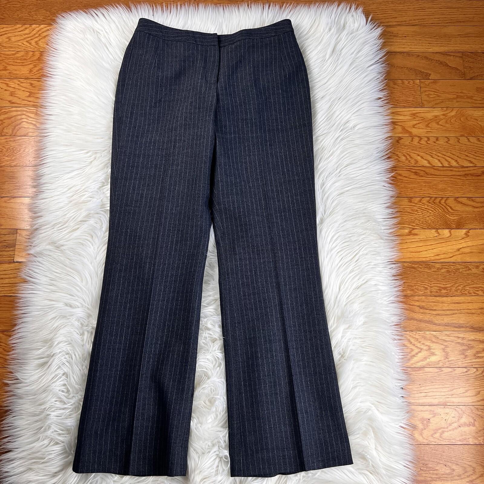 10-5040.jpg Larry Levine Spandex Rayon Polyester Pant Skirt Suit Size 8 Gray Lined 3PC New