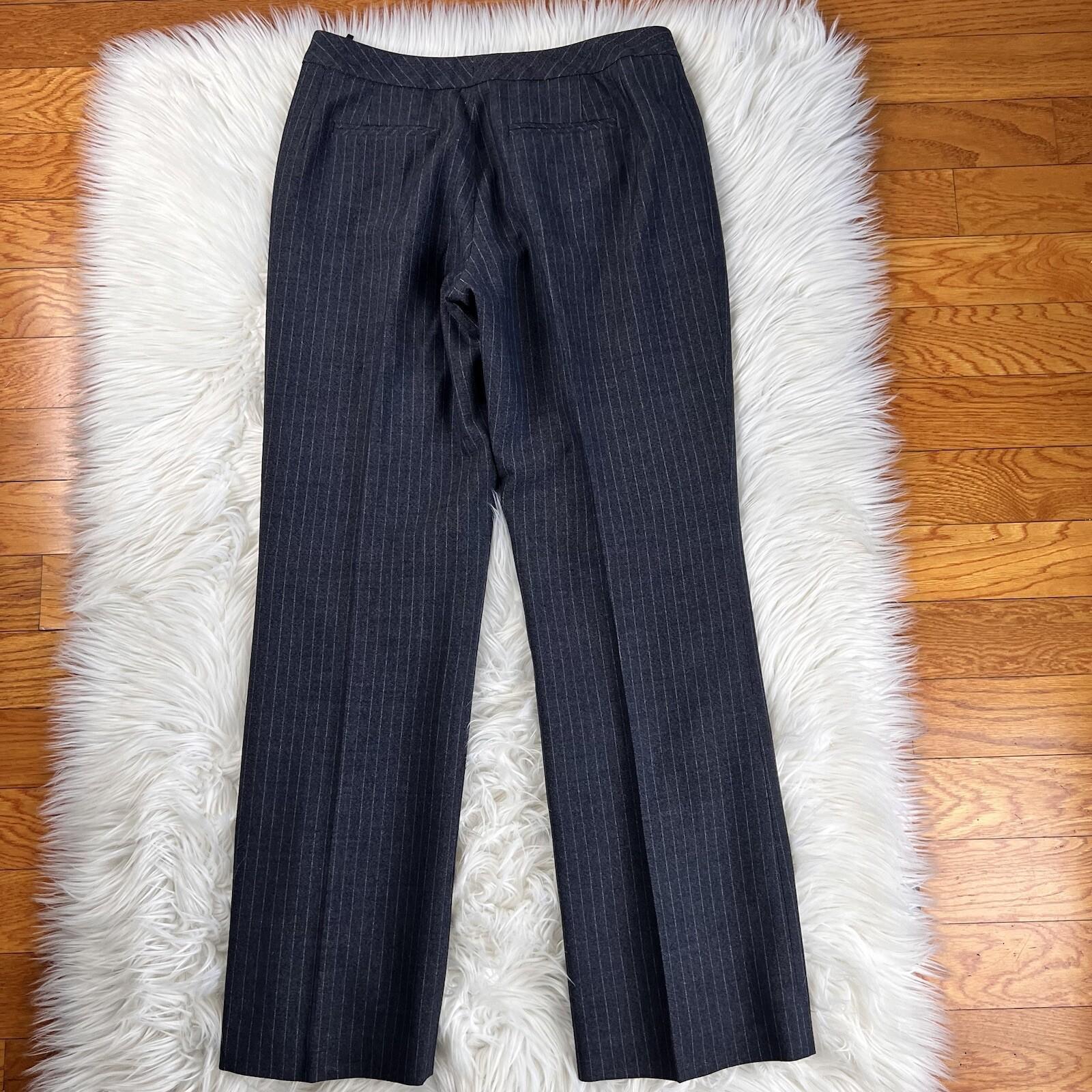 10-5041.jpg Larry Levine Spandex Rayon Polyester Pant Skirt Suit Size 8 Gray Lined 3PC New