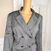 TAHARI ASL Gray Polyester Rayon Spandex Double Breasted Lined Blazer Size 14