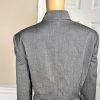 TAHARI ASL Gray Polyester Rayon Spandex Double Breasted Lined Blazer Size 14