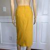 New EMILY Women 2PC Mustard Polyester Lined Tiered Skirt Suit Size 18W
