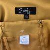 New EMILY Women 2PC Mustard Polyester Lined Tiered Skirt Suit Size 18W