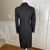 SUIT STUDIO Women 2PC Black Polyester Single breasted Skirt Suit Size 4P