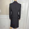 Evan Picone Polyester Metallic Skirt Suit Size 8 Purple Black Notch Collar 2PC