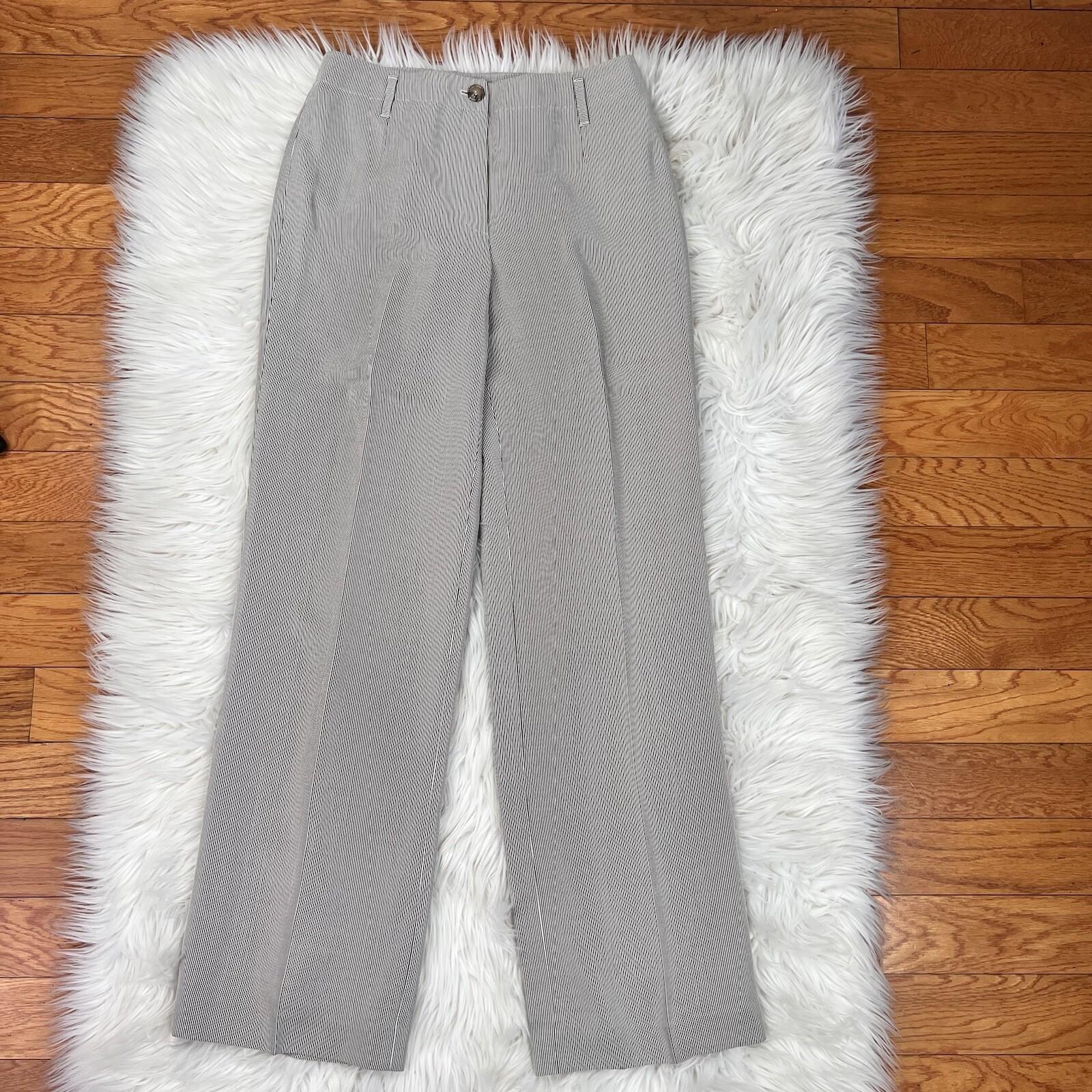 10-5127.jpg New TALBOTS 3PC Brown Striped Wool Blend Lined Skirt Suit Pants Size 6 MSRP 8