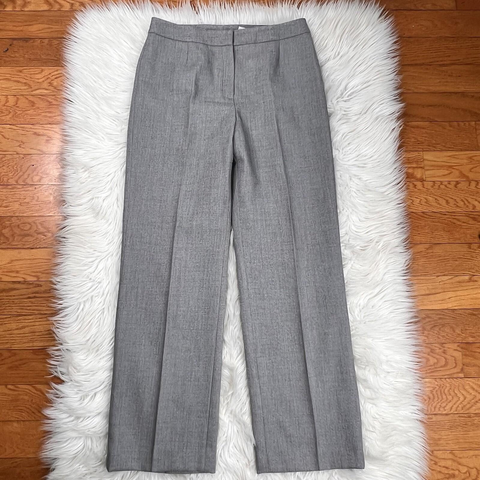 Le Suit Women Polyester Pant Suit Size 8 Light Gray Pockets Shawl Collar 2PC