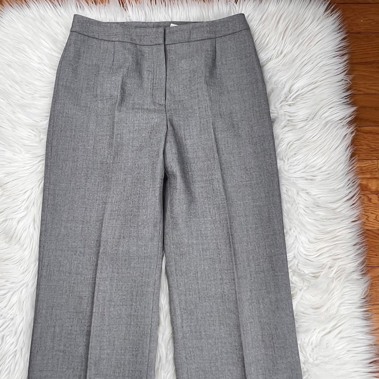 Le Suit Women Polyester Pant Suit Size 8 Light Gray Pockets Shawl Collar 2PC