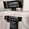 Larry Levine Polyester Rayon Skirt Suit Size 12 Blue Silver Belted Lined 2PC New
