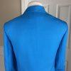 KASPER Women 2PC Blue Polyester Lined Open Front 3/4 Sleeves Pant Suit Size 10