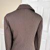 JOHN MEYER Women 2PC Brown Striped Polyester  Spandex Lined Skirt Suit Size 14W