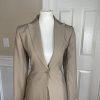 ALFANI 2PC Brown Polyester Rayon Mismatch Wrap Skirt (Size 8) Suit (Size 4)
