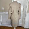 ALFANI 2PC Brown Polyester Rayon Mismatch Wrap Skirt (Size 8) Suit (Size 4)