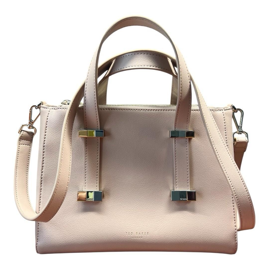 Ted Baker Taupe Judiith Tote Bag Adjustable Handle Leather Crossbody Large