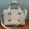 Ted Baker Taupe Judiith Tote Bag Adjustable Handle Leather Crossbody Large