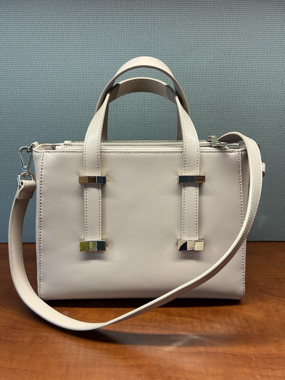 Ted Baker Taupe Judiith Tote Bag Adjustable Handle Leather Crossbody Large