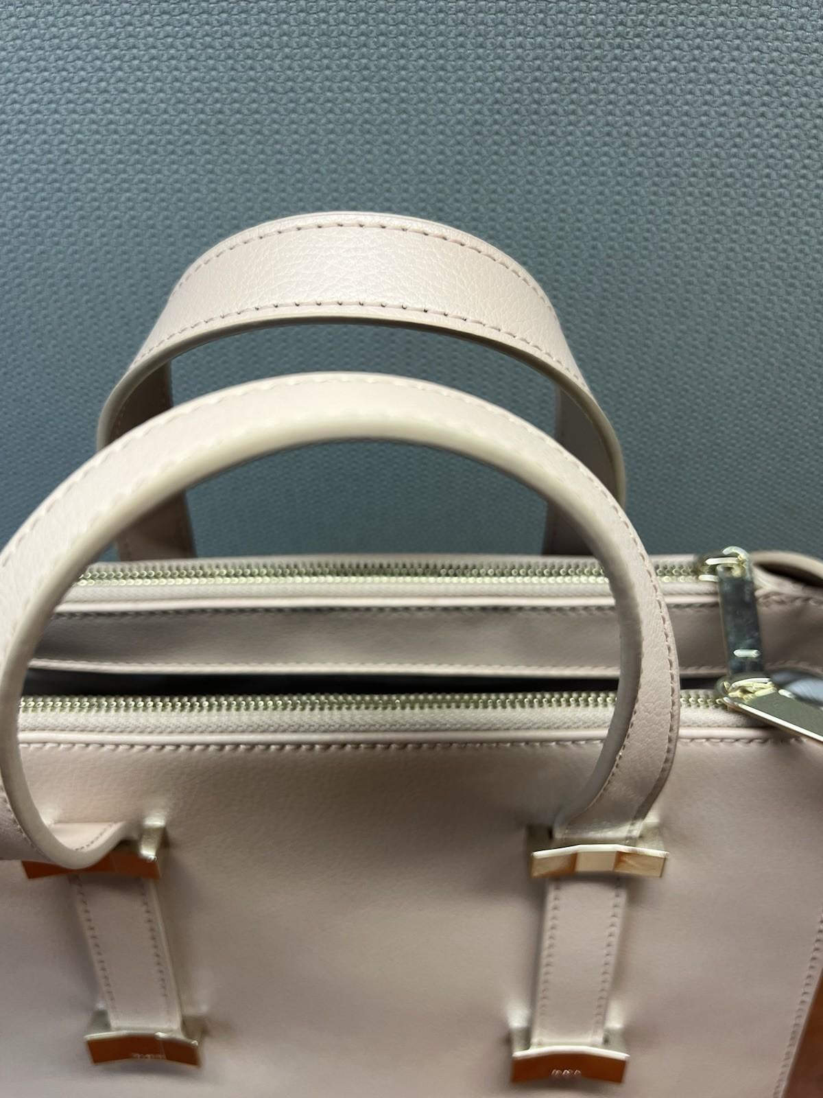 Ted Baker Taupe Judiith Tote Bag Adjustable Handle Leather Crossbody Large