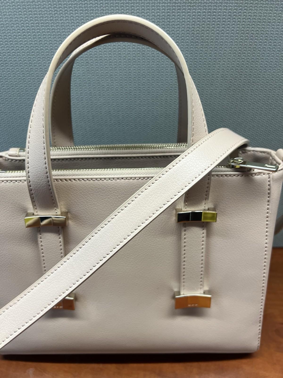 Ted Baker Taupe Judiith Tote Bag Adjustable Handle Leather Crossbody Large