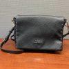 Aimee Kestenberg Crossbody Black Soft Lamb Leather Foldover Studded Double Zip