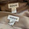 ALFANI 2PC Brown Polyester Rayon Mismatch Wrap Skirt (Size 8) Suit (Size 4)