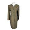 KASPER Vintage Women 2PC Pickle Rayon Lined Collarless Skirt Suit Size 12P