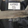 KASPER Vintage Women 2PC Pickle Rayon Lined Collarless Skirt Suit Size 12P