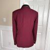 KASPER ASL Burgundy Polyester Acetate Double Breasted Peak Collar Blazer SZ 12P