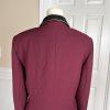KASPER ASL Burgundy Polyester Acetate Double Breasted Peak Collar Blazer SZ 12P