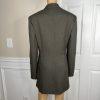 John Meyer Polyester Pant Suit 14 Dark Green Lined Peak Collar Career 2PC