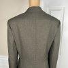 John Meyer Polyester Pant Suit 14 Dark Green Lined Peak Collar Career 2PC
