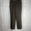 John Meyer Polyester Pant Suit 14 Dark Green Lined Peak Collar Career 2PC