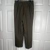 John Meyer Polyester Pant Suit 14 Dark Green Lined Peak Collar Career 2PC