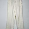LARRY LEVINE Polyester Pant Suit Size 12 Off white Lined Career Business 2PC
