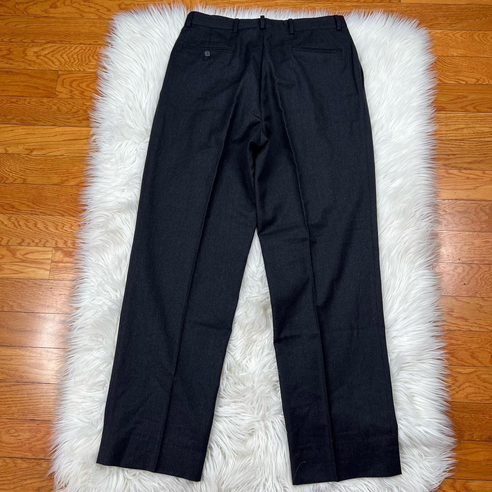 JoS A Bank Cashmere Blend Suit 39R Pants 32x31.5 Charcoal Gray Notch Collar 2PC