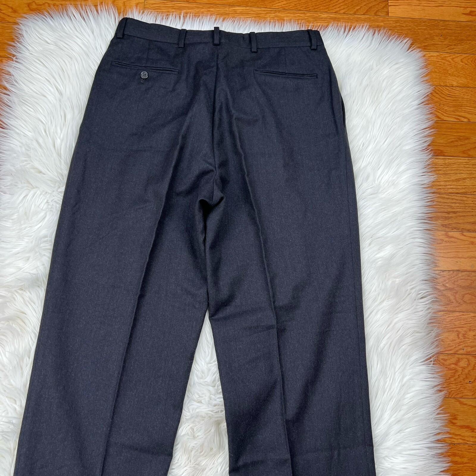 JoS A Bank Cashmere Blend Suit 39R Pants 32x31.5 Charcoal Gray Notch Collar 2PC