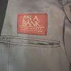 JoS A Bank Cashmere Blend Suit 39R Pants 32x31.5 Charcoal Gray Notch Collar 2PC