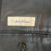 Calvin Klein Wool Suit 42R Pants 35x30 Black Striped Slim Fit Notch Collar 2PC