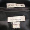 EVAN PICONE Vintage Wool Skirt 6 Suit 8 Black Tuxedo Open Front Lined 2PC