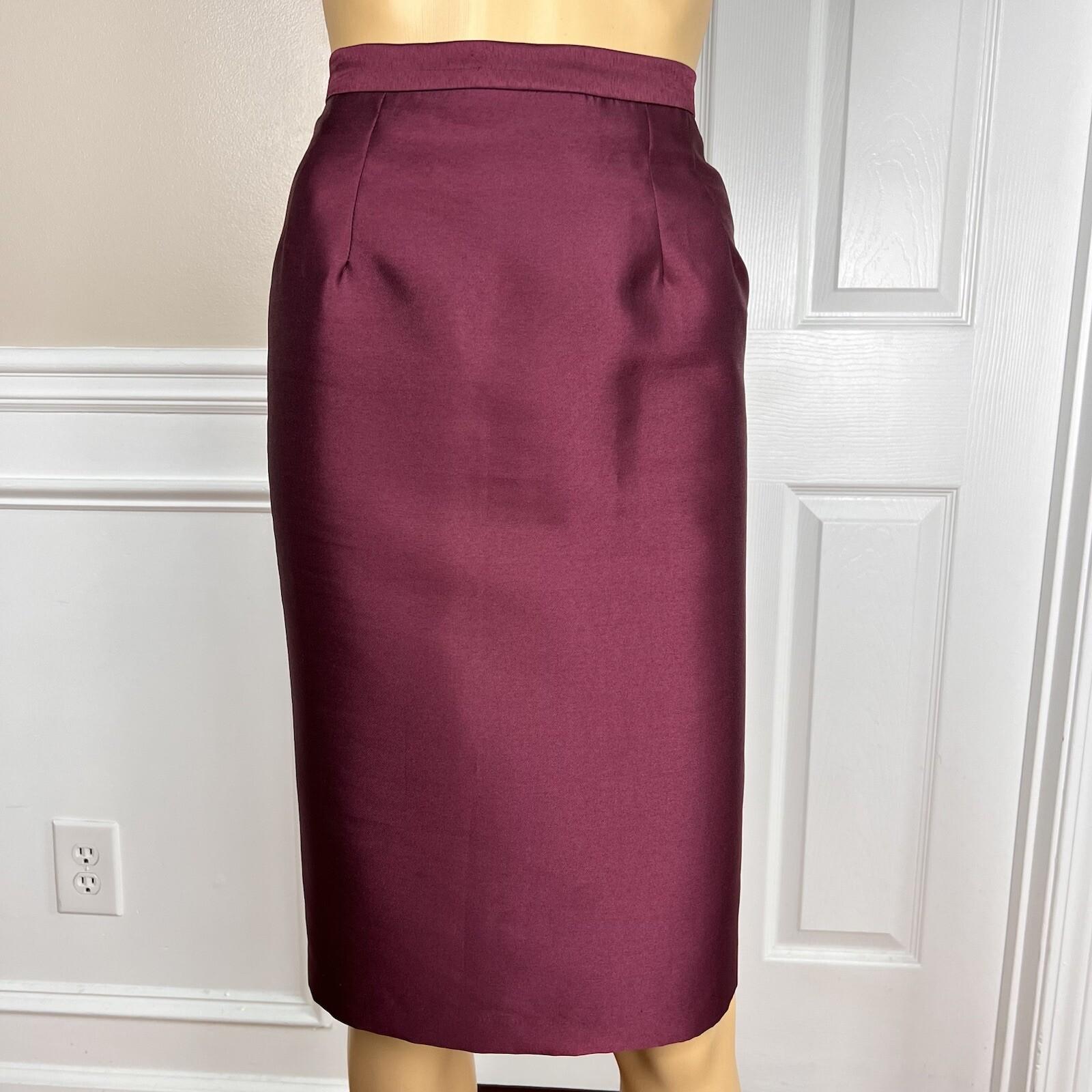 Lily &Taylor Polyester Metallic Skirt Suit Size 12 Multicolor Beaded Lined 2PC