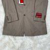 Mantoni Virgin Wool Suit 40R Pants 40x34 Super 140 Army Green Striped Men New