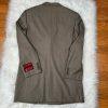 Mantoni Virgin Wool Suit 40R Pants 40x34 Super 140 Army Green Striped Men New