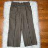 Mantoni Virgin Wool Suit 40R Pants 40x34 Super 140 Army Green Striped Men New