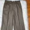 Mantoni Virgin Wool Suit 40R Pants 40x34 Super 140 Army Green Striped Men New