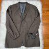 Fubu The Collection Suit 46R Pants 41Rx30 Brown Striped Double Vented Lined New