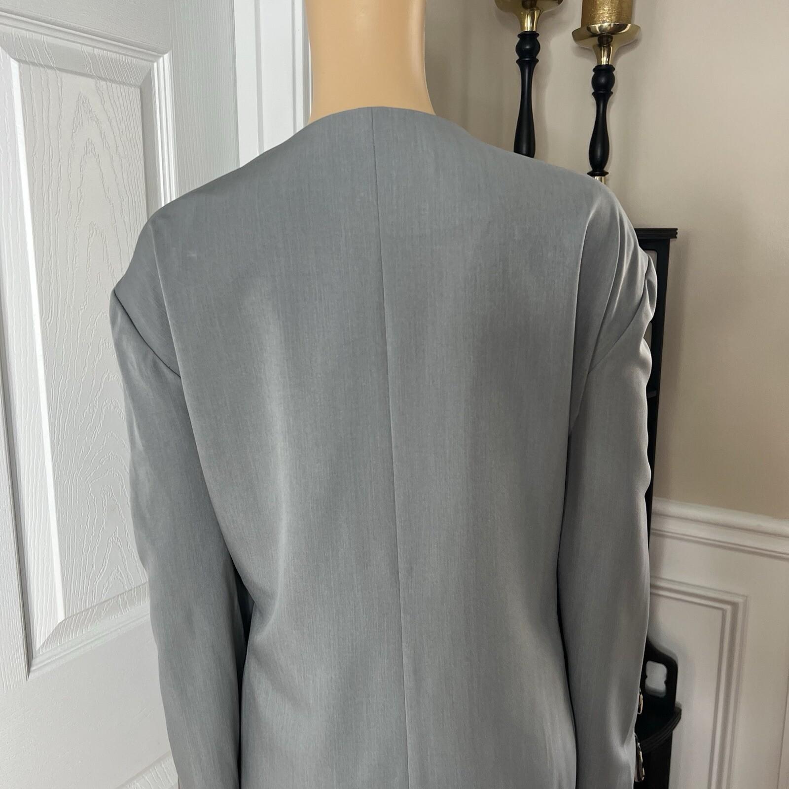 Ben Marc Int Polyester Stretch Pant Suit Top 24 Olive Green Straight leg 3PC New