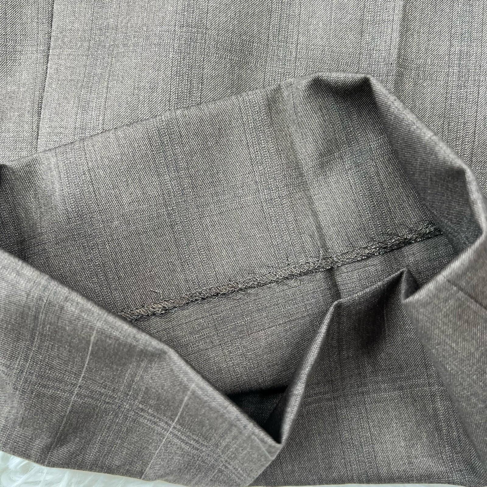 Fubu The Collection Suit 46R Pants 41Rx30 Brown Striped Double Vented Lined New