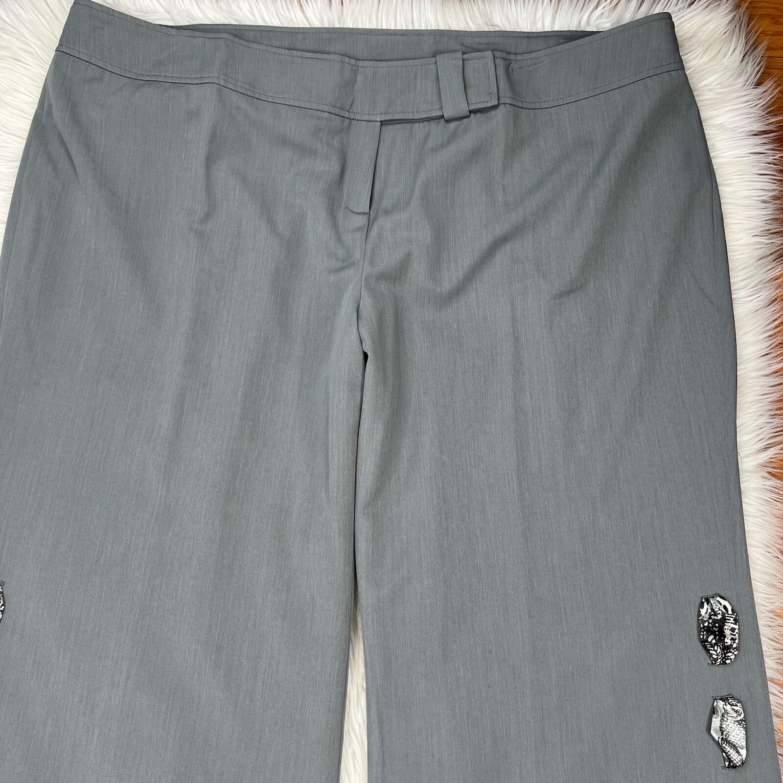 Ben Marc Int Polyester Stretch Pant Suit Top 24 Olive Green Straight leg 3PC New