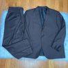 10-5433.jpg Bocaccio Uomo Men Suit 54L Pants 44x31.5 Brown Polyester Viscose Spandex New