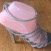 MARC DEFANG Women Beautiful Silver Beaded Evening Sandals Shoes 6.5